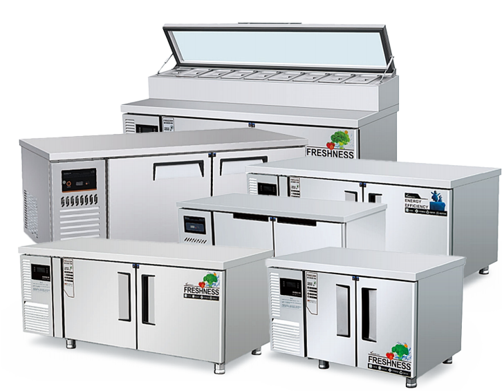 Equipos de refrigeración tipo mesa de trabajo